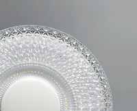 Ampoule LED à motif cristallin, éclairage E27 AC230V, UFO, économie d'énergie, 30W 40W 60W 80W, lampe circulaire en forme de disque volant, 3 couleurs, 6000K
