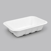 Assiettes carrées de bagasse de canne à sucre jetables, écologiques et personnalisables, de haute qualité, de couleur personnalisée