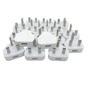Factory High Quality UK <strong>Plug</strong> 3pin <strong>USB</strong> Wall Charger Power Adapters 5W <strong>USB</strong> Charging Charger for iPhone 5 6 7 8 C 11 12 Pro Max - Product Image 5