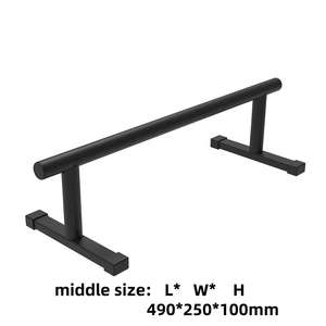 Großhandel Stahl-Parallelbarren Liegestützgriffe Trainings-Parallelbarren Dip-<span class=keywords><strong>Bar</strong></span>-Station für Körperkraft - Product Image 4