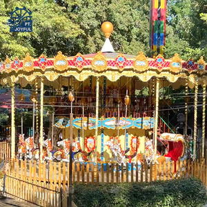 Planification du parc Carrousel de parc d'attractions pour enfants avec 38 places Carrousel à deux étages à vendre - Product Image 2