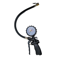 Wolange Pistolet de gonflage à air durable pour pneus auto Jauge de pression numérique pour pneus Compteur gonflable Plastique Acier