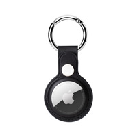 Étui à clés en cuir PU à double trou pour Airtag, protection pour traceur Air Tag avec porte-clés pour enfants