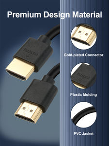 Câble HDMI 4K <span class=keywords><strong>ultra</strong></span> fin personnalisé de 0,5 m à 10 m, gaine en PVC, extension vidéo 18 Gbps pour projecteur, HDTV, caméra, moniteur, 60 Hz - Product Image 3