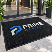 Tapis de porte commercial HM avec logo, surface en nylon, lavable, antidérapant, avec support en caoutchouc, tapis d'accueil intérieur robuste, tailles personnalisées