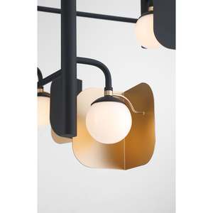 Lámpara Colgante Negra Larga para Techo Alto, Decoración Nórdica para Sala de Estar, <span class=keywords><strong>Comedor</strong></span>, Isla de Cocina - Product Image 4