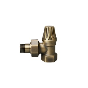 วาล์วควบคุมอุณหภูมิแบบมุม 1/2 นิ้ว ทองเหลือง สำหรับระบบ HVAC สไตล์ยุโรป วิลล่าหรูหรา ย้อนยุค สีบรอนซ์โบราณ - Product Image 2