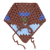 Personnalisé 100% pur coton Crochet tricot automne-hiver femmes mode haute qualité Triangle écharpe