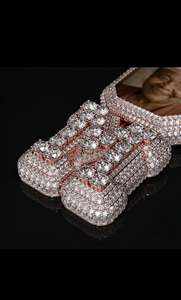 Colgante de Plata 925 Chapado en Oro Rosa, Estilo Hip Hop, Hecho a Mano, de Primera Calidad, para Hombre, Joyería de Diseño de Lujo - Product Image 3