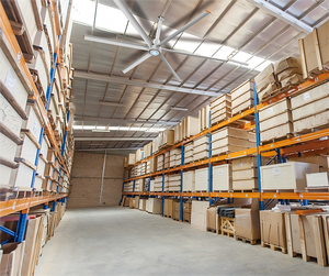 Thương mại 8ft hvls quạt trần với AC điện động cơ Core cho nhà hàng nhà máy sản xuất & kho video hỗ trợ - Product Image 3