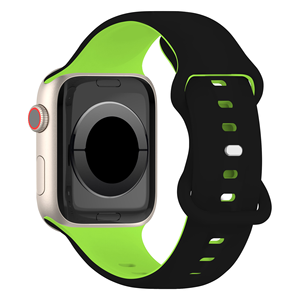 Bracelet de montre en silicone bicolore Upro Wholesale pour Apple Watch, impression personnalisée, étanche, durable, pour une utilisation sportive quotidienne - Product Image 1