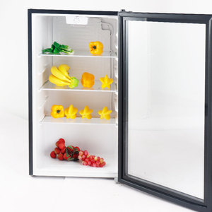 Mini-réfrigérateur compact multifonctionnel de 3,2 pieds cubes avec porte en verre trempé pour VR, hôtel, usage domestique, boissons, légumes/fruits - Product Image 6