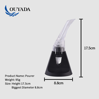 Verseurs de bouteilles de vin en plastique blanc, pour whisky, en acier inoxydable 25l, flux libre, design ancien de liqueur, aérateurs avec bouchon