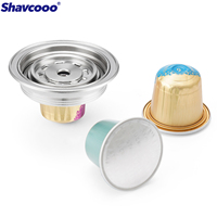 Shavcooo Umweltfreundlicher Wiederverwendbarer 304 Edelstahl Lebensmittelechter Vertuo Adapter Ersatzteil für Next Kaffeemaschine