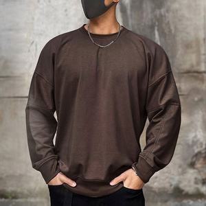 H5394 Nouveautés Sweatshirts à col ras du cou doublés de tissu éponge français personnalisés Sweatshirts à capuche et sweatshirts pour hommes - Product Image 2