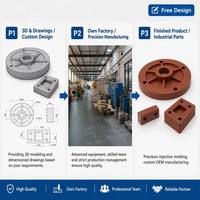 Pièces mécaniques sur mesure moulées par injection, blocs disques industriels marron rougeâtre, directement du fournisseur