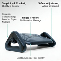 Nouveau repose-pieds ergonomique à bascule, repose-pieds réglable avec rouleaux de massage, repose-pieds sous le bureau pour le bureau et la maison, design antidérapant