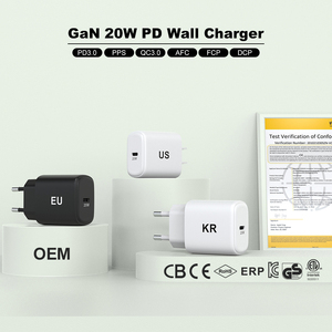 อะแดปเตอร์ชาร์จโทรศัพท์มือถือแบบกำหนดเองจากโรงงาน Gan PD QC 18W 20W <span class=keywords><strong>25W</strong></span> ช่องเสียบ USB-C สำหรับ iPhone <span class=keywords><strong>Samsung</strong></span> อุปกรณ์ USB ชาร์จเร็วแบบติดผนัง 20W <span class=keywords><strong>25W</strong></span> - Product Image 5