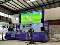 Camion publicitaire mobile Ticktack LED pour événements extérieurs, camion d'affichage mobile pour événements, publicité, projection de films avec scène intégrée