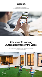 Nieuwe 12mp V380 Outdoor Zonne-Energie Cctv Camera Met Led Licht 300W Beveiligingssysteem Drie Lens Ptz Bewegingsdetectie 4G Camera Wifi - Product Image 6