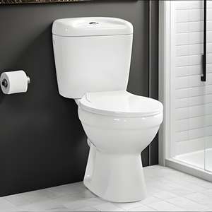 Sanitaires de style français, <span class=keywords><strong>cuvettes</strong></span> de <span class=keywords><strong>WC</strong></span>, toilettes à siphon en P, pack <span class=keywords><strong>WC</strong></span> compact 2 pièces, toilettes à gravité complètes pour salle de bain - Product Image 1