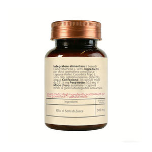 Semillas de Calabaza de Alta Calidad: Omega 6 y 9, Apoyo Avanzado para Regular la Salud de la Próstata y Aliviar la Falta de Energía, en Cápsulas Blandas - Product Image 4