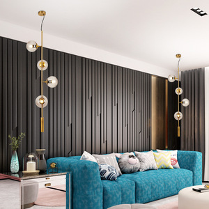 Postmodern Nordic Creative Unique Magic Bean Strip <b>Light</b> Trendy Minimalist Restaurant Chandelier for <b>Dining</b> Room Table Bar 3000K - Product Image 4