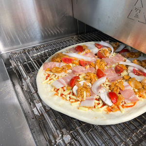 Nuevo horno transportador de 20 pulgadas con experiencia en hacer pizza y pan de pita para hoteles <span class=keywords><strong>Dominos</strong></span> Horno de pizza con características árabes - Product Image 1