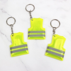 Llavero de Vinilo Reflectante Fluorescente Amarillo, Forma Rectangular, Equipo de Protección Personal (EPP), Material Imprimible - Product Image 6