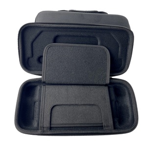 Estuche de viaje rígido portátil protector negro para <span class=keywords><strong>Steam</strong></span> Deck con accesorios y tarjetas de almacenamiento de juegos, solo estuche - Product Image 3