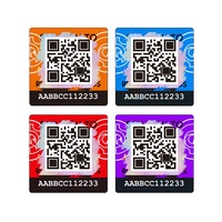 Etiqueta de seguridad personalizada Producto 3D Rascar Etiquetas de código QR Rollo Número de serie único Etiqueta holográfica