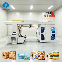 Machine d'impression flexographique automatique empilable 6 couleurs à prix d'usine pour emballages de films plastiques de grande largeur à retour sur investissement élevé