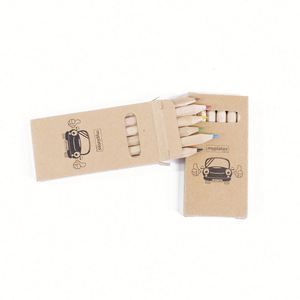 Juego de Lápices de Colores de Madera Natural Personalizados en Caja de Papel Kraft para Niños, Gran Venta - Product Image 3