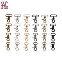 Mousqueton en métal pivotant de 20mm 25mm 38mm pour sac pour animaux de compagnie boucle réglable collier de chien matériel métal laiton antique boucle de sangle pour sacs