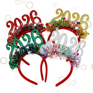 Año Nuevo 2026, suministros navideños, tocado de fiesta de tela para Nochevieja, Navidad, Pascua, Acción de Gracias, graduación, Diwali - Product Image 1