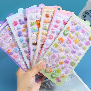 Adesivi Tridimensionali a Cartone Animato, <span class=keywords><strong>Animali</strong></span> Carini, Vivaci e Creativi in PVC, Divertenti Adesivi 3D Trasparenti per Ragazze - Product Image 2