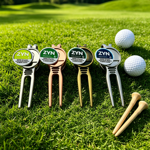 Outil de réparation de divots de golf double face personnalisé, esthétique neutre, portable - Product Image 3