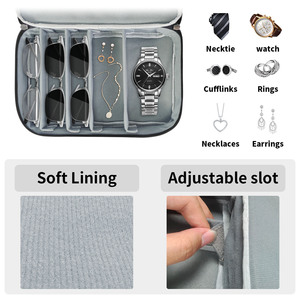 Eyeglasses Storage Case 8-8.9in Semi-Hard Rectangle Solid Simple Design For Travel And Eyewear Organization - Product Image 4