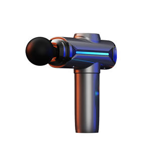 Pistola de Masaje Fascial Profesional Eléctrica Transfronteriza, Masajeador Muscular con Motor sin Escobillas de 1200mAh-2000mAh, Color Gris Titanio Plateado Líquido - Product Image 1