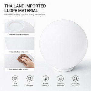 Rechargeable Independent 16 RGB Dimmable <b>LED</b> Spherical Floor Lamp Suitable For Indoor And Outdoor <b>Lighting</b> - Product Image 6
