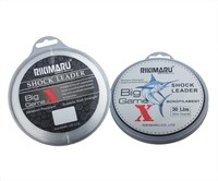 Senar Pancing Monofilamen Nylon Jepang Rikimaru Shock Leader Big Game X Super Smooth Casting Memory-Free untuk Ikan Mas