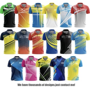 Chemise <span class=keywords><strong>bleu</strong></span> <span class=keywords><strong>marine</strong></span> de haute qualité, chemises de sport personnalisées avec logo, maillot pour hommes et femmes, football, pickleball, basketball, équipe, polo - Product Image 4
