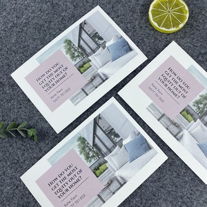 Carte postale de luxe personnalisée recto-verso en couleur pour l'<span class=keywords><strong>immobilier</strong></span>, vente et location de maisons (vente en gros) - Product Image 2