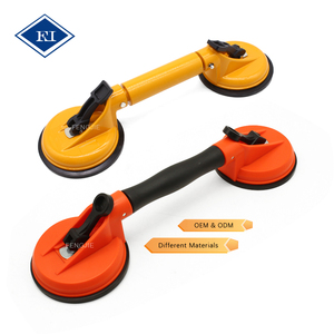 EXLECO 2 Pcs Suction Cup 100KG Heavy Duty Suction Lifter With Dual Suction Glass Lifter Dent Remover Gray - View #14