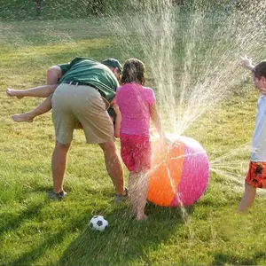 Summer Splash Inflatable Water Spray Ball - Family-Friendly Reusable With Easy-Fill Nozzle For Pool Beach And Lawn Playtition