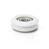Rouleau de guidage en caoutchouc souple 8x22x7mm avec roulement 608 recouvert de polyuréthane (PU) pour porte coulissante et convoyeur