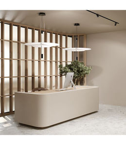 Mostradores de Recepción de Piedra Artificial con Aspecto de Hormigón Moderno y Elegante para Salones, Hoteles y Escuelas - Product Image 1