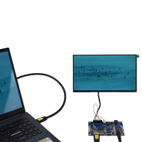 Écran LCD TFT IPS industriel de 10,1 pouces, luminosité de 280 nit, résolution 1920x1080, écran tactile capacitif en option, carte de commande
