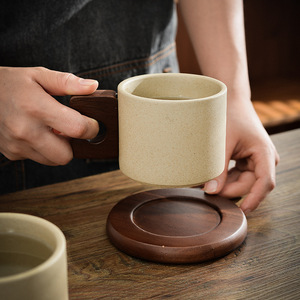 Lelyi rétro japonais ménage et commercial tasses en céramique bureau oreille en <span class=keywords><strong>terre</strong></span> <span class=keywords><strong>cuite</strong></span> tasses à café suspendues - Product Image 3