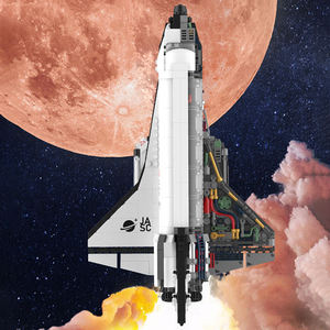 Jiaqi <span class=keywords><strong>Breaking</strong></span> <span class=keywords><strong>Dawn</strong></span> série numéro cinq fusée bloc de construction modèle MOC 3D éducation Puzzle navette spatiale blocs de construction ensembles - Product Image 4